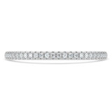 Round Lab Created Diamond Semi-Eternity Wedding Band Ring in White Gold (MVSXB1131-W)