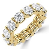 5 1/8 - 6 1/2 CTW Full Eternity Round Lab Created Diamond Anniversary Wedding Band Ring in Yellow Gold (MVSAR1031-Y)