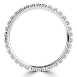 9/16 - 11/16 CTW Full Eternity Round Lab Created Diamond Anniversary Wedding Band Ring in White Gold (MVSAR1035-W)