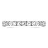 3/4 - 1 CTW Full Eternity Round Lab Created Diamond Anniversary Wedding Band Ring in White Gold (MVSAR1036-W)