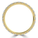 3/4 - 1 CTW Full Eternity Round Lab Created Diamond Anniversary Wedding Band Ring in Yellow Gold (MVSAR1036-Y)