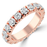 2 3/8 - 3 1/4 CTW Full Eternity Round Lab Created Diamond Anniversary Wedding Band Ring in Rose Gold (MVSAR1041-R)