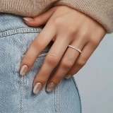1 5/16 - 1 5/8 CTW Full Eternity Round Lab Created Diamond Anniversary Wedding Band Ring in Yellow Gold (MVSAR1048-Y)