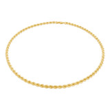 Hollow Rope Chain Necklace in Yellow Gold (MDVSC0001) Hollow Rope Chain Necklace in Yellow Gold (MDVSC0001)