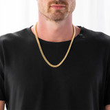 Hollow Franco Chain Necklace in Yellow Gold (MDVSC0034) Hollow Franco Chain Necklace in Yellow Gold (MDVSC0034)