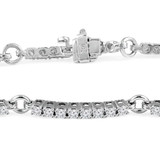 2 2/5 CTW Round Diamond Bar Chain Bracelet in 14K White Gold (MD180227)