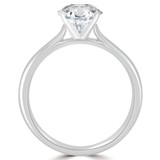 2/5 CT Round Diamond Solitaire Engagement Ring in 14K White Gold (MD190197)