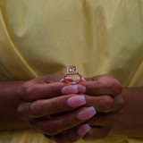 3 1/4 CTW Cushion Pink Morganite & Round Diamond Cushion Halo Cocktail Engagement Ring in 14K Rose Gold (MD190569)