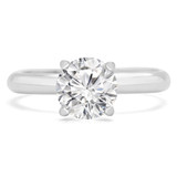 1 1/10 CT Round Diamond 4-Prong Solitaire Engagement Ring in 14K White Gold (MD210102)