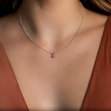 1/3 CT Round Diamond 4-Prong Solitaire Pendant Necklace in 14K White Gold (MD220079)