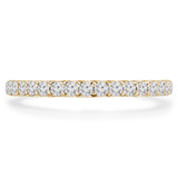 1/2 CTW Round Diamond 3/4 Way Shared-prong Semi-Eternity Anniversary Wedding Band Ring in 14K Yellow Gold (MD230294)