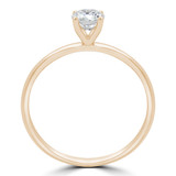 2/5 CT Round Diamond 4-Prong Solitaire Engagement Ring in 14K Yellow Gold (MD240048)