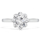 2/5 CT Round Diamond 8-Prong Solitaire Engagement Ring in 14K White Gold (MD240056)
