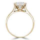2/5 CT Round Diamond 8-Prong Solitaire Engagement Ring in 14K Yellow Gold (MD240057)