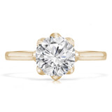 1/3 CT Round Diamond 8-Prong Solitaire Engagement Ring in 14K Yellow Gold (MD240058)