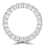 4 4/5 CTW Emerald Lab Created Diamond  Full Eternity Anniversary Wedding Band Ring in 14K White Gold *Size 6 Only* (MD240322)