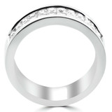 1 1/20 CTW Princess Diamond Two-Row Semi-Eternity Wedding Band Ring in 14K White Gold (MDR140078)
