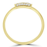 1/8 CTW Round Diamond Cocktail Ring in 14K Yellow Gold (MDR170047)