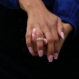 1/4 CT Round Diamond Promise Solitaire Engagement Ring in 14K White Gold (MDR170048)