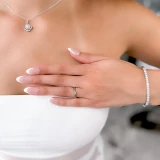 1/4 CT Round Diamond Promise Solitaire Engagement Ring in 14K White Gold (MDR170048)