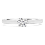 1/4 CT Round Diamond Promise Solitaire Engagement Ring in 14K White Gold (MDR170049)