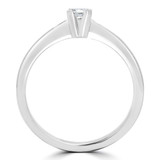 1/6 CT Round Diamond Promise Solitaire Engagement Ring in 14K White Gold (MDR170051)