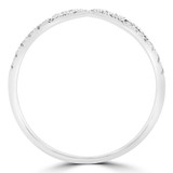 1/8 CTW Round Diamond Cocktail Ring in 14K White Gold (MDR170055)