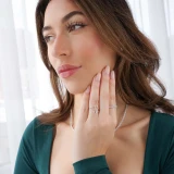 1/8 CTW Round Diamond Cocktail Ring in 14K White Gold (MDR170057)