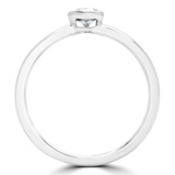 1/4 CT Round Diamond Promise Solitaire Engagement Ring in 14K White Gold (MDR170061)