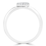 1/10 CTW Round Diamond Cocktail Ring in 14K White Gold (MDR170066)