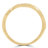 1/8 CTW Round Diamond Honeycomb Cocktail Ring in 14K Yellow Gold (MDR170075)