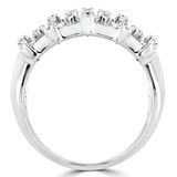 1/4 CTW Round Diamond Cocktail Ring in 14K White Gold (MDR170090)