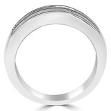 2/5 CTW Princess Diamond Two-Row Channel Set Semi-Eternity Anniversary Wedding Band Ring in 14K White Gold (MDR170092)