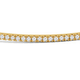 1/2 CTW Round Diamond Bangle Bracelet in 14K Yellow Gold (MDR170110)