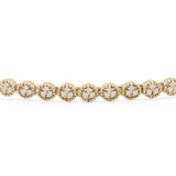 1/5 CTW Round Diamond Bangle Bracelet in 14K Yellow Gold (MDR170126)