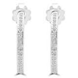 1/4 CTW Round Diamond Drop/Dangle Earrings in 14K White Gold (MDR170148)