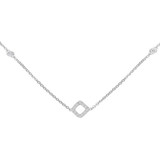 9/10 CTW Round Diamond Diamonds By the Yard Necklace in 14K White Gold (MDR210022)