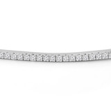 1/10 CTW Round Diamond Bar Bracelet in 14K White Gold (MDR210127)