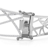 2 1/5 CTW Round Diamond Bangle Bracelet in 14K White Gold (MDR210130)