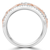 1 1/8 CTW Princess Diamond Cocktail Ring in 14K Two-Tone Gold (MDR210138)