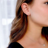 1/8 CTW Round Diamond Stud Earrings in 14K Rose Gold (MDR210153)