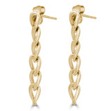 Chain Drop/Dangle Earrings in 14K Yellow Gold (MDR210163)