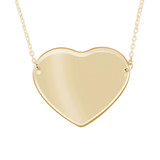 Heart Necklace in 14K Yellow Gold (18" Chain) (MDR210180)