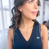 1 1/20 CTW Round Green Emerald & Round Diamond Halo Pendant Necklace in 14K White Gold (MDR220185)
