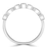 1/4 CTW Round Diamond Vintage Infinity Semi-Eternity Anniversary Wedding Band Ring in 18K White Gold (MDR220222)