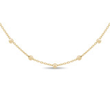 Beads by the Yard Beaded Chain Necklace in 14K Yellow Gold (MDR220250)