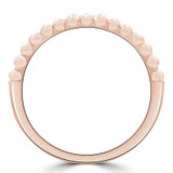 1/3 CTW Baguette Diamond Split Beaded Semi-Eternity Anniversary Wedding Band Ring in 18K Rose Gold (MDR230002)