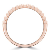 1/3 CTW Baguette Diamond Split Beaded Semi-Eternity Anniversary Wedding Band Ring in 18K Rose Gold (MDR230002)