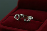 1 1/5 CTW Heart Red Garnet 3-Prong Stud Earrings in 0.925 White Sterling Silver (MDS170222)