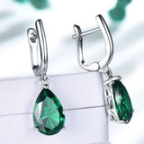 CTW Round White Cubic Zirconia Stud Earrings in 0.925 White Sterling Silver (MDS210295)